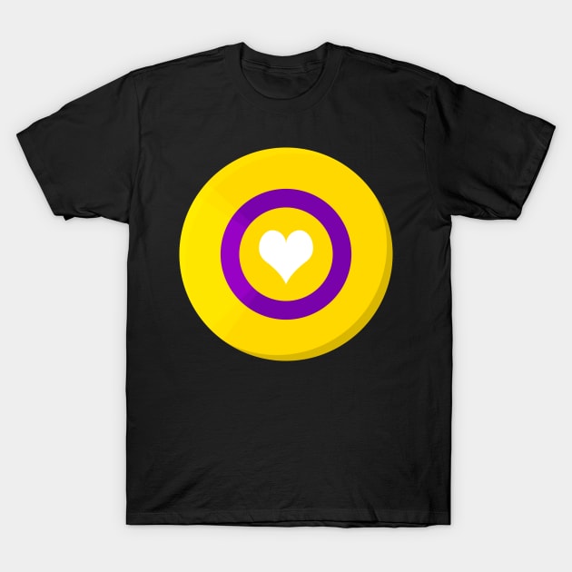 Pride Shield - Intersex Flag T-Shirt by talenlee